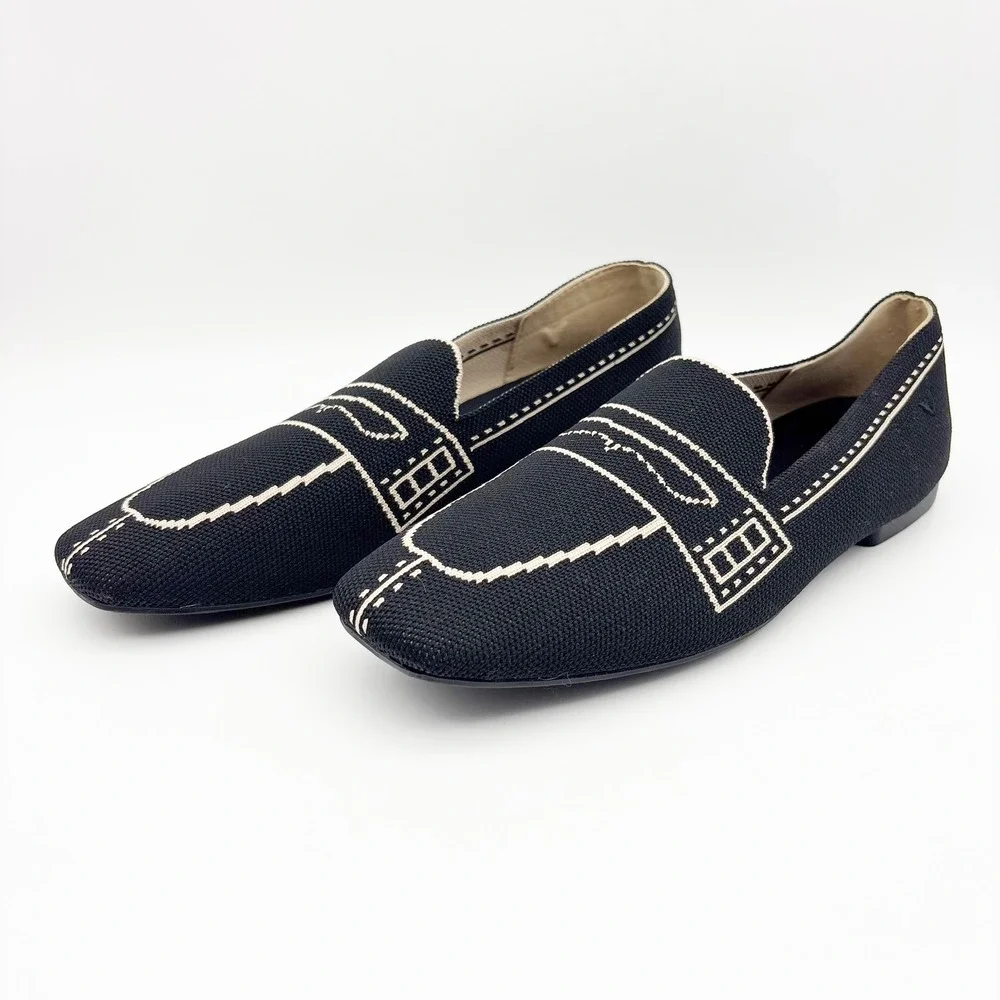 NWB Vivaia Sierra Slip On Washable Loafers in Black Size 40 - Picture 5 of 16